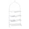 Bath Bliss White 4-Tier Rubber Shower Organizer Caddy
